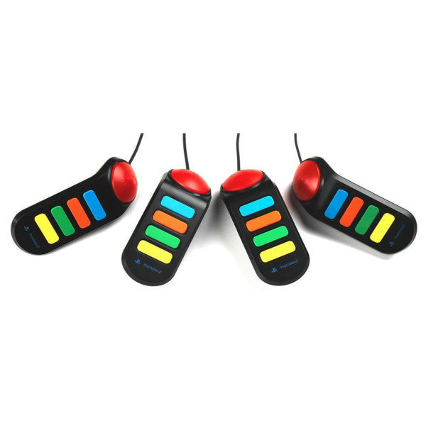 Sony PlayStation 2 - 4 Original Buzz Controller Buzzer - Schwarz