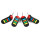 Sony PlayStation 2 - 4 Original Buzz Controller Buzzer - Schwarz