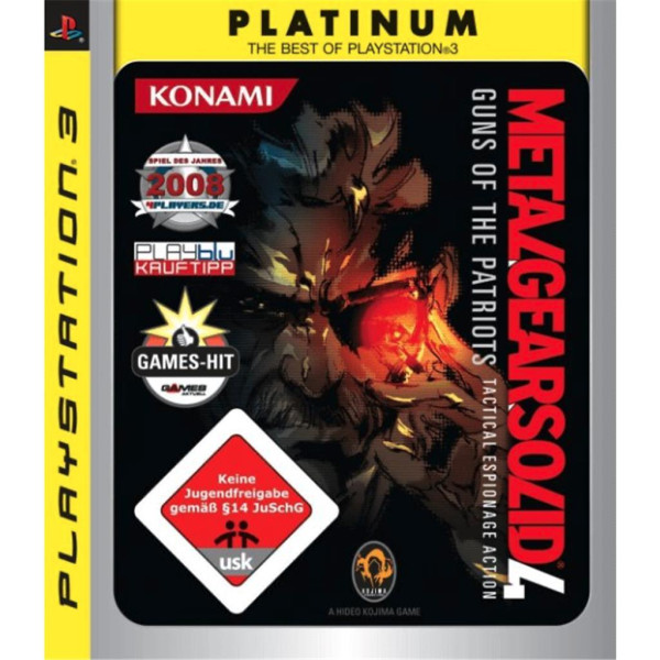 PS3 PlayStation 3 - Metal Gear Solid 4: Guns of the Patriots Platinum - mit OVP