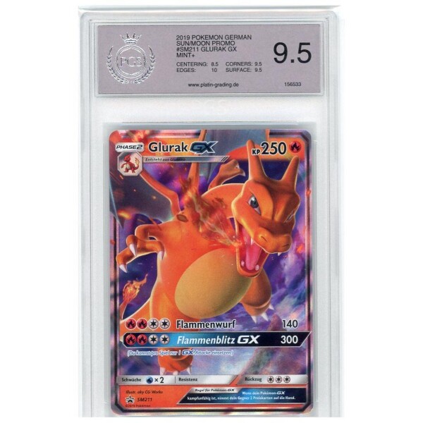 Pokemon - Glurak GX  - SM Black Star Promos - 211 - Promo - PGS 9.5