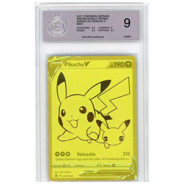 Pokemon - Pikachu V  - SWSH Black Star Promos - 145 - Promo - PGS 9