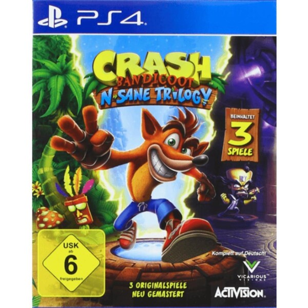Sony PlayStation 4 - Crash Bandicoot N. Sane Trilogy - mit OVP