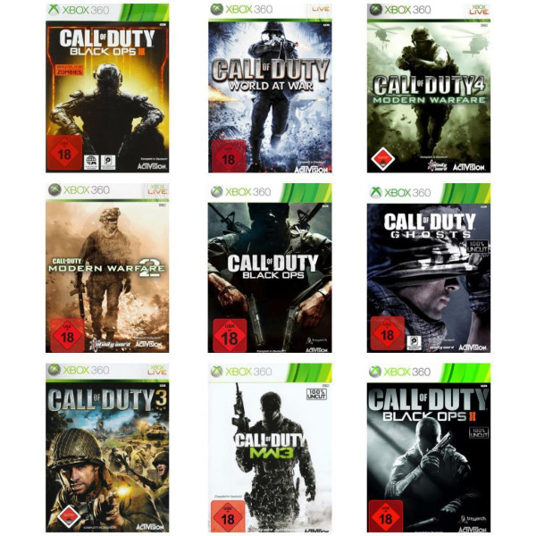 Xbox 360 - Call of Duty Auswahl - mit OVP