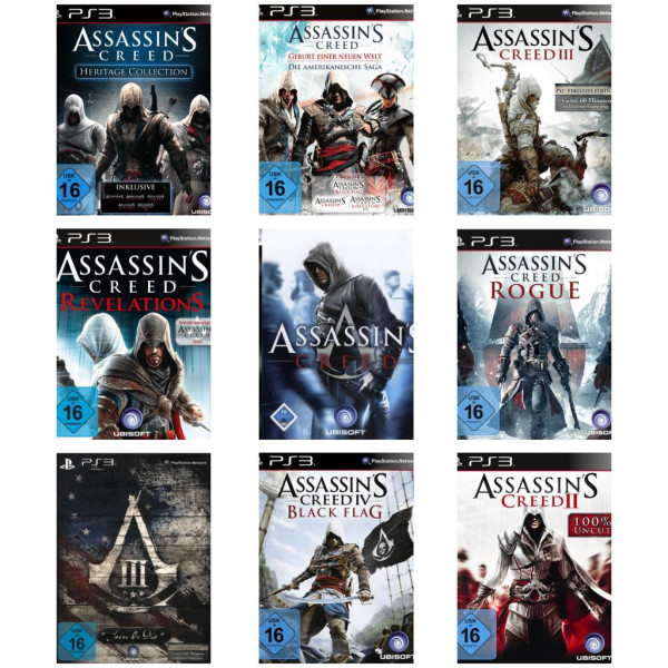 PS3 PlayStation 3 - Assassins Creed Auswahl - mit OVP