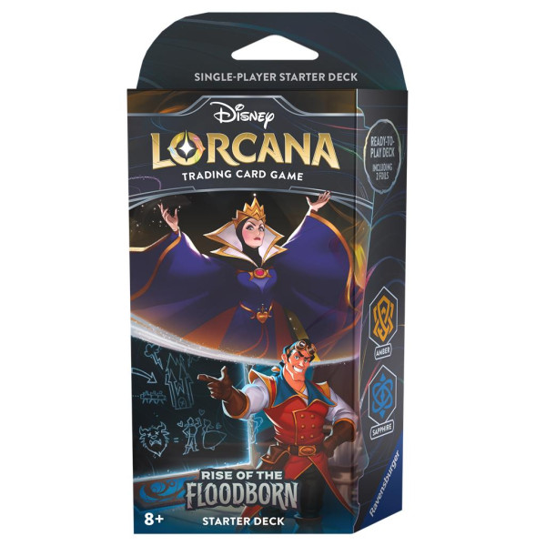 Disney Lorcana - Rise of the Floodborn: Amber & Sapphire Starter Deck - EN