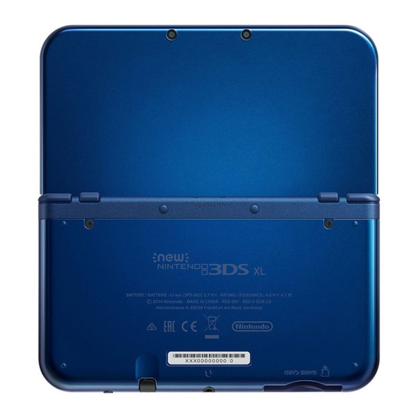 New Nintendo 3DS XL - Konsole - mit Ladekabel - Metallic Blau