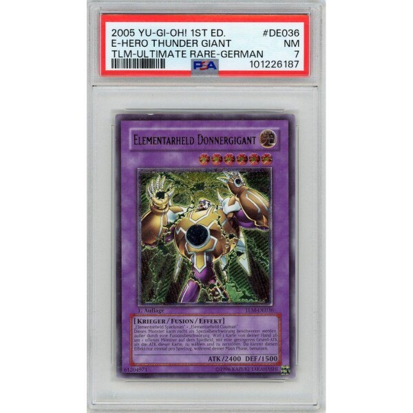 Yu-Gi-Oh! - Elementar-HELD Donnergigant - TLM - 036 - Ultimate Rare 1st - PSA 7