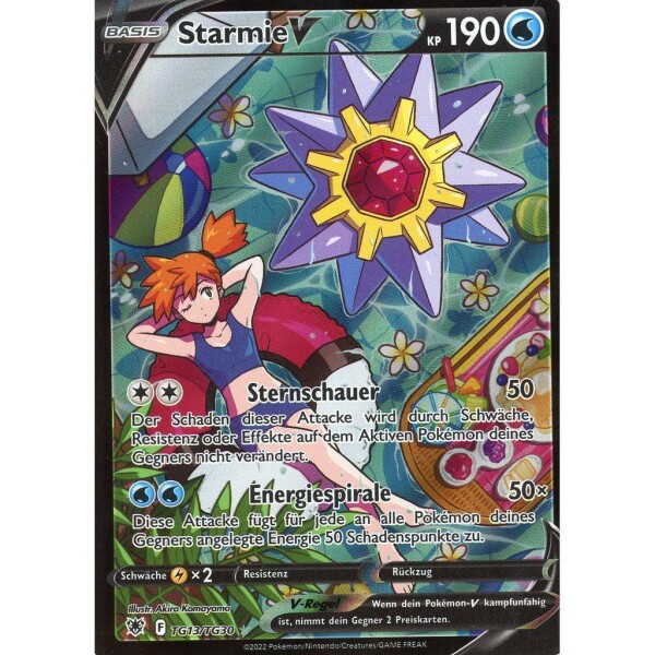 Pokemon - Starmie V  - Astral Radiance - TG13 - Special Illustration Rare