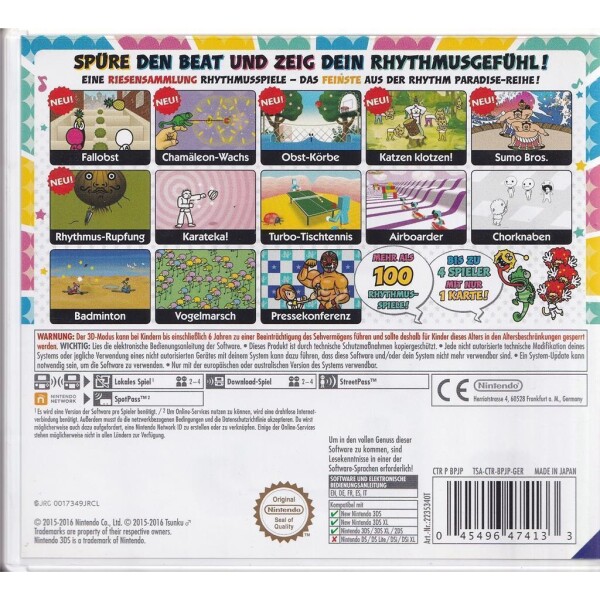 Nintendo 3DS - Rhythm Paradise Megamix mit OVP