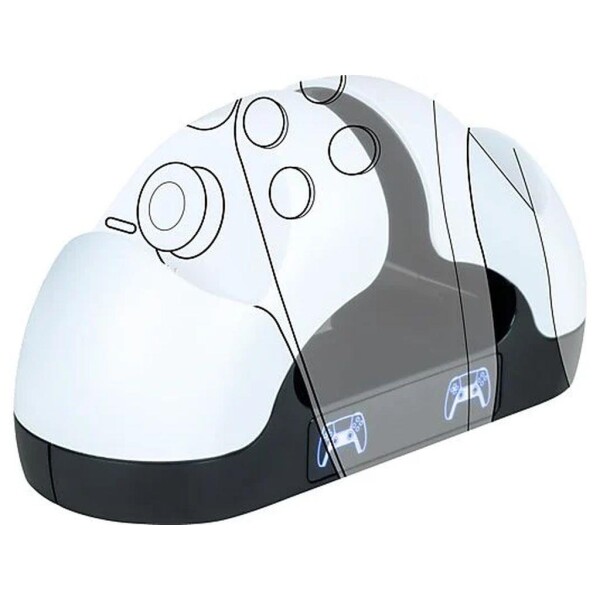 Sony PS5 PlayStation 5 - Bigben Controller Dual-Charger V3 - Weiß