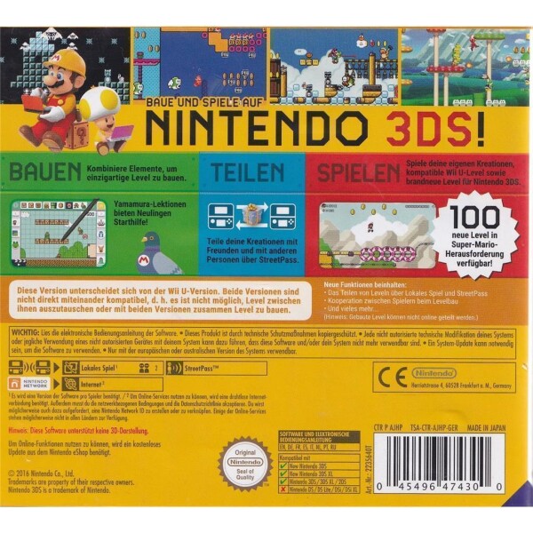 Nintendo 3DS - Super Mario Maker for Nintendo 3DS - mit OVP