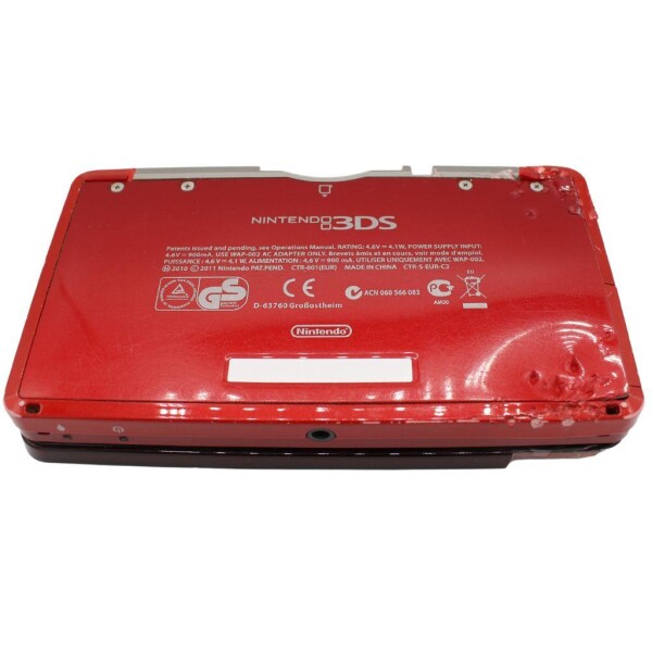 Nintendo 3DS - Konsole - mit Ladekabel - Metallic Rot - Defekt