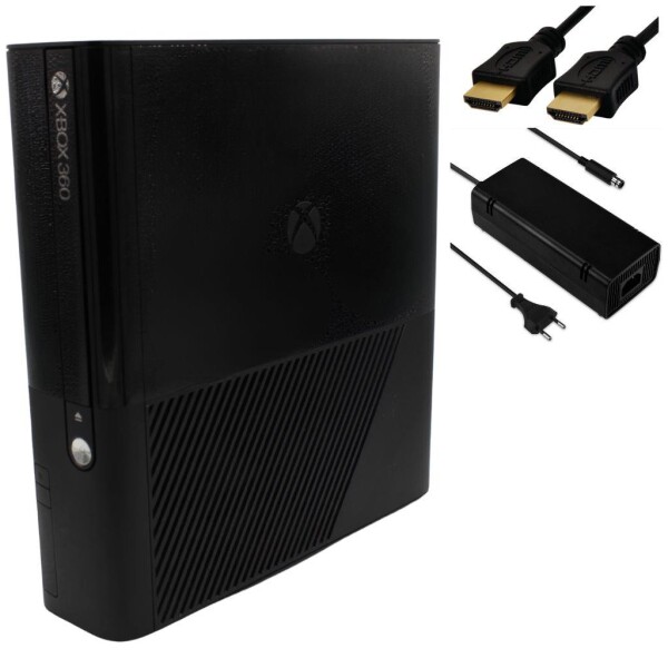 Microsoft Xbox 360 E - Konsole - 250GB - alle Kabel - Schwarz