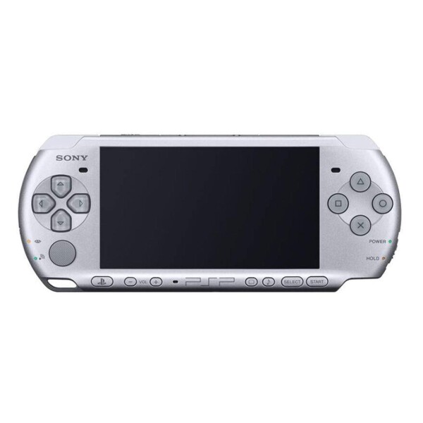 Sony PlayStation Portable PSP - Handheld Konsole - 3004 - mit Ladekabel - Silber