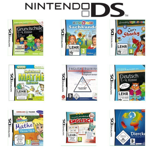 Nintendo DS - Lernspiele - auch für 2DS / 3DS - Englisch Mathe Deutsch -  mit OVP