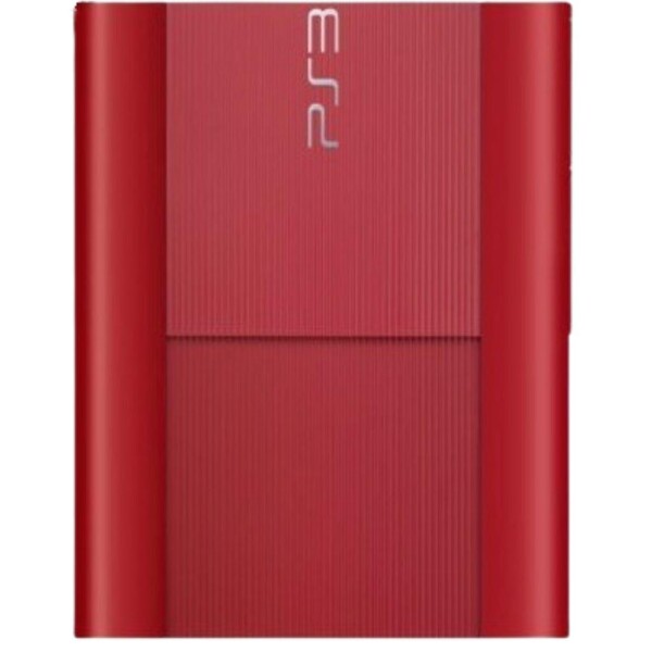 Sony PlayStation 3 Super Slim - Konsole - 12GB - Garnet Red - 2 Controller - OVP