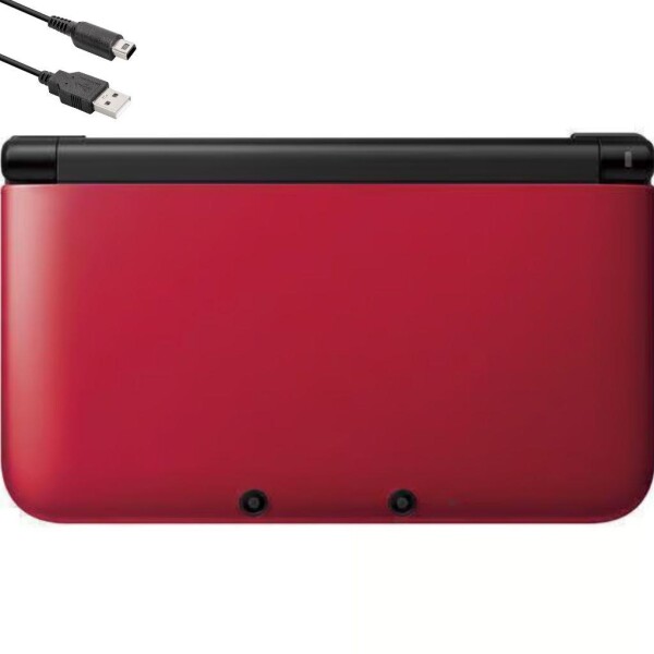 Nintendo 3DS XL - Konsole - mit Ladekabel - Schwarz/Rot