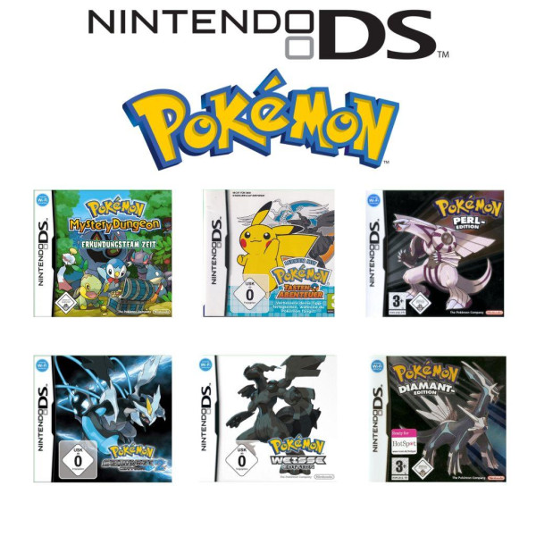 Nintendo DS - Pokémon Spiele - auch für 2DS / 3DS - mit OVP