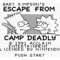 Nintendo Game Boy - Bart Simpsons Escape From Camp Deadly...