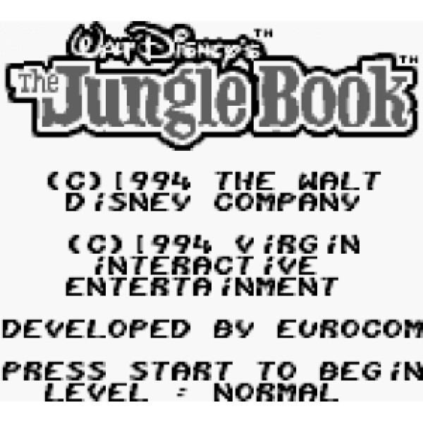 Nintendo Game Boy - Disneys The Jungle Book USA - nur Modul
