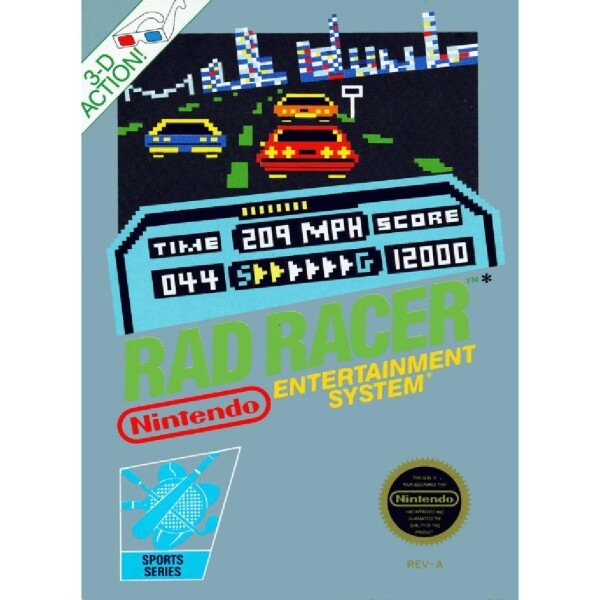 Nintendo Entertainment System - Rad Racer - nur Modul
