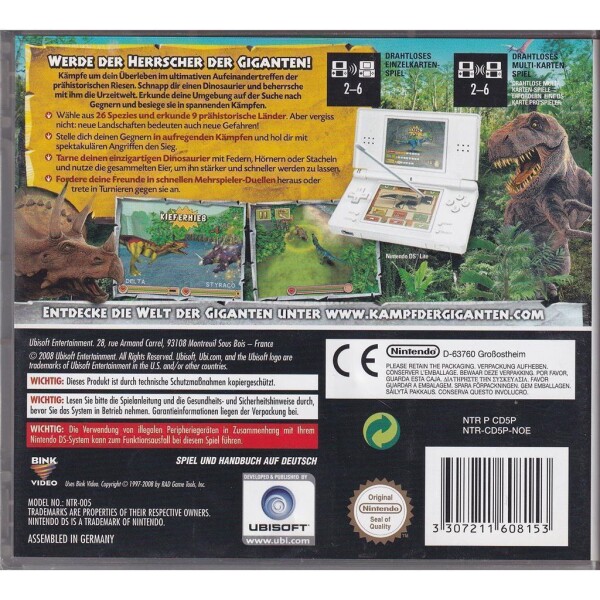 Nintendo DS - Kampf der Giganten Dinosaurier - mit OVP