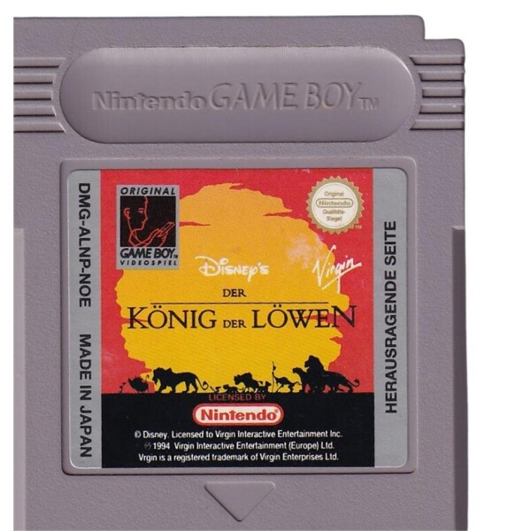 Nintendo Game Boy Classic Spiele - Modul - auch für Game Boy Color und Advance Disneys Der König der Löwen - The Lion King