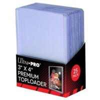25 Ultra Pro Premium Toploaders 3" x 4"