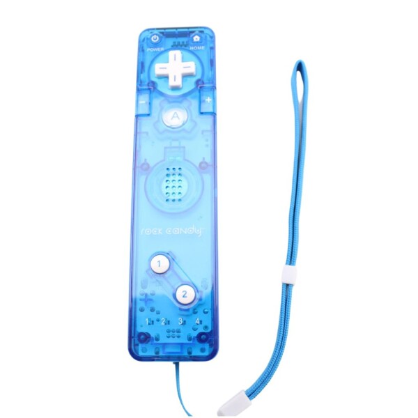 Nintendo Wii - Rock Candy - transparent blau - Remote Controller / Fernbedienung - sehr guter Zustand