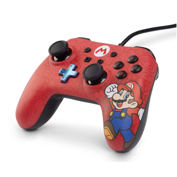 Nintendo Switch - POWER A Super Mario Wired Controller Rot - guter Zustand