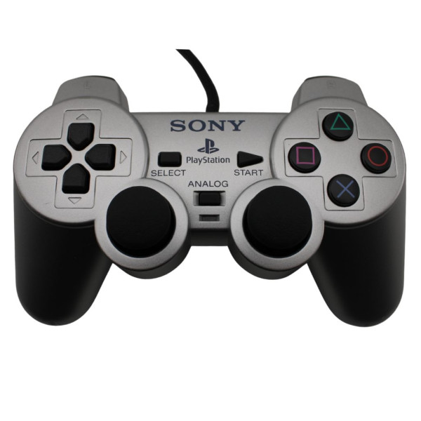 Sony PS2 PlayStation 2 - original Controller DualShock 2 - GUT - SILBER