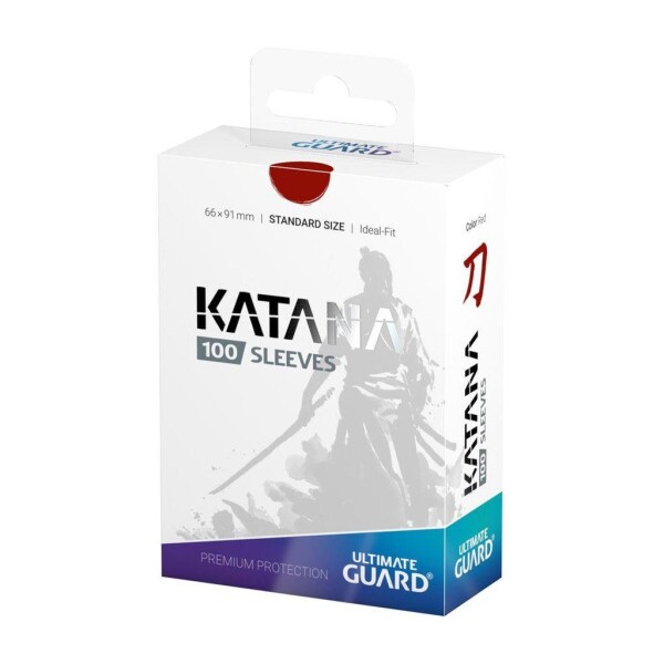 100 Ultimate Guard Katana Sleeves Standardgröße Rot