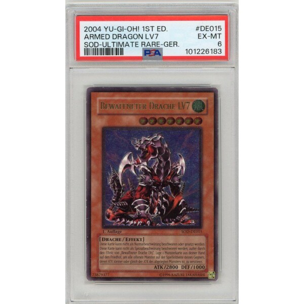 Yu-Gi-Oh! - Bewaffneter Drache LV7 - SOD - 015 - Ultimate Rare 1st - PSA 6