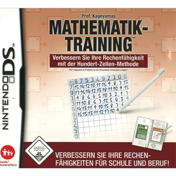 Nintendo DS - Prof. Kageyamas Mathematik Training - mit OVP