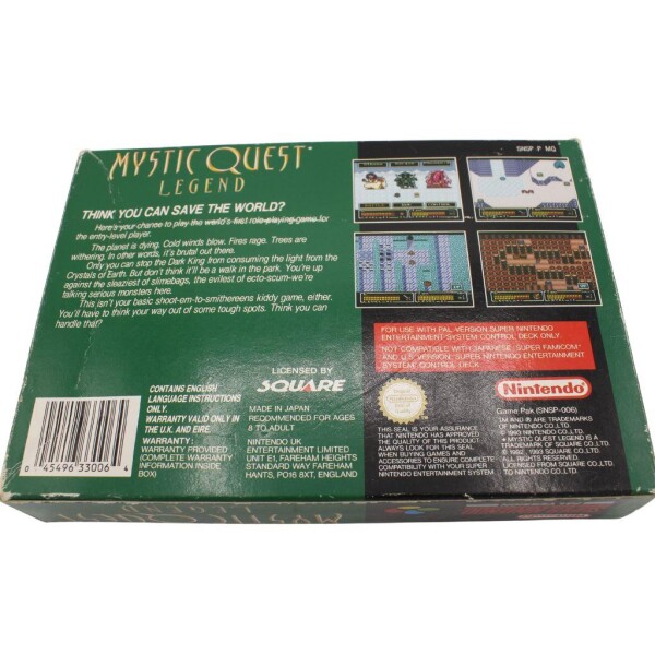 Nintendo SNES - Mystic Quest Legend - mit OVP