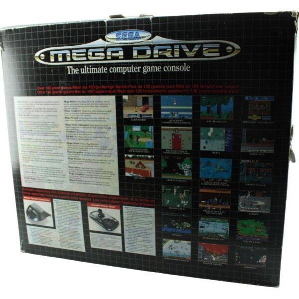 Sega Mega Drive 1 - Konsole - alle Kabel - Schwarz - mit 2 Controller und OVP