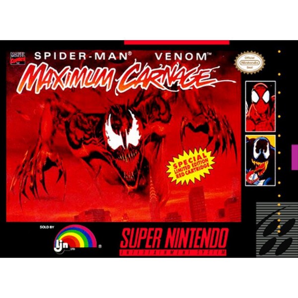 Nintendo SNES - Spider-Man & Venom: Maximum Carnage - nur Modul
