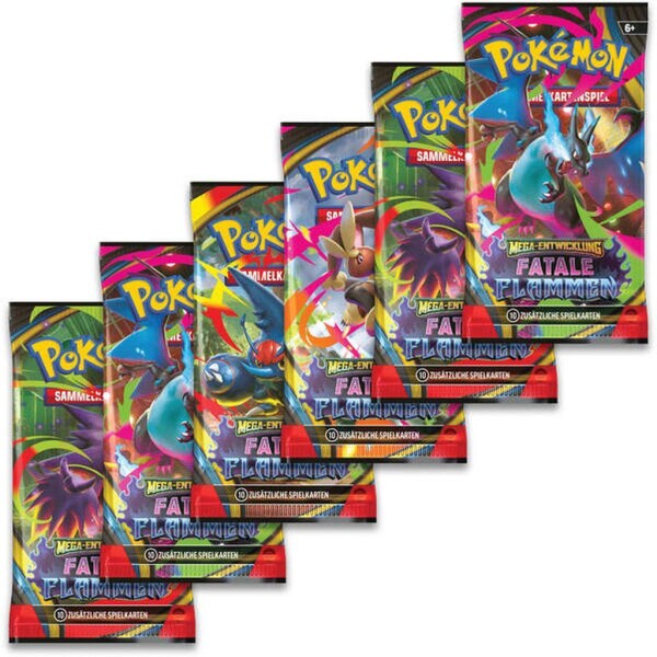 Pokemon - Boosterbundle Mega-Entwicklung - Fatale Flammen - DE