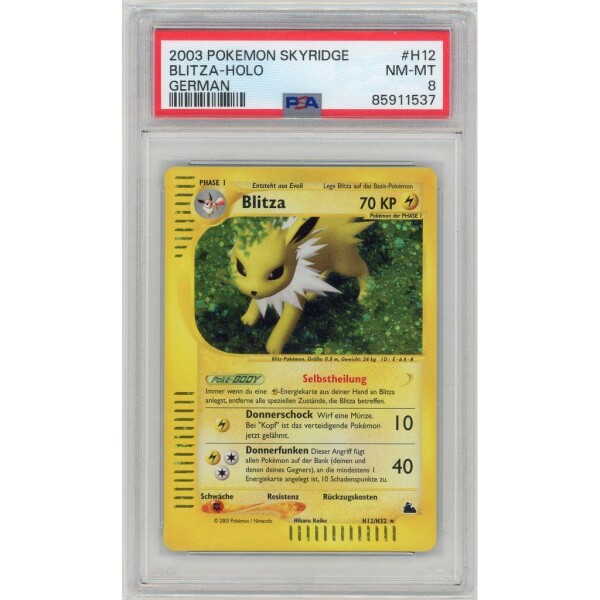 Pokemon - Blitza  - Skyridge - H12 - Holo Rare - PSA 8