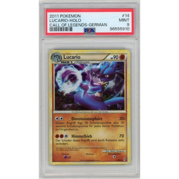 Pokemon - Lucario  - Call of Legends - 14 - Holo Rare