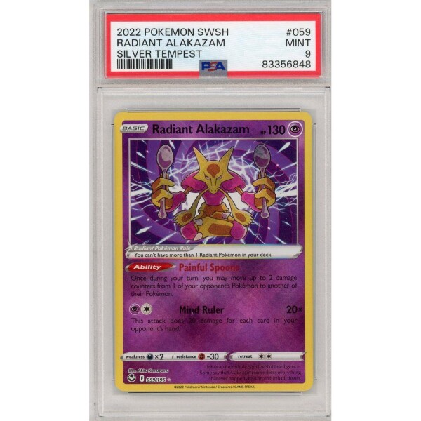 Pokemon - Radiant Alakazam  - Silver Tempest - 059 - Ultra Rare