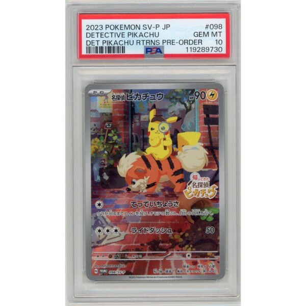 Pokemon - Detective Pikachu  - Scarlet & Violet Promos - 098 - Promo - PSA 10