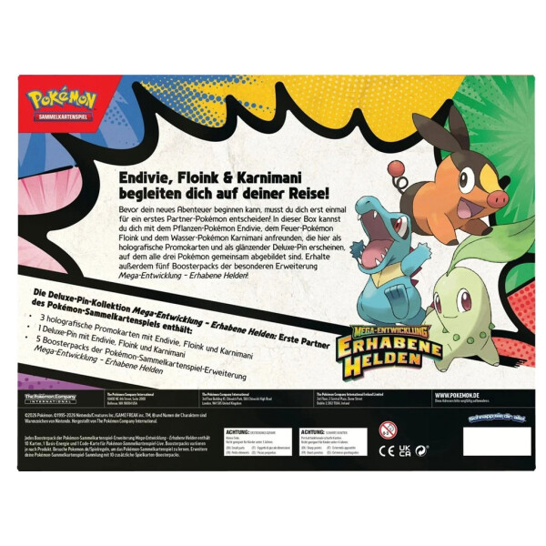 Pokemon - Erhabene Helden: First Partners Deluxe Pin Collection - DE