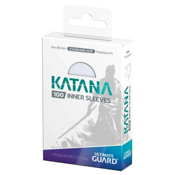 100 Ultimate Guard Katana Inner Sleeves 64x89mm