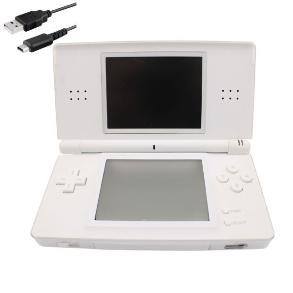 Nintendo DS Lite - Konsole Handheld - mit Ladekabel - Weiß