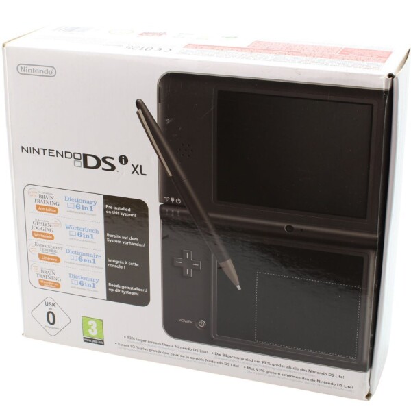 Nintendo DSi XL - Konsole Handheld - mit Ladekabel - Dunkelbraun - mit OVP