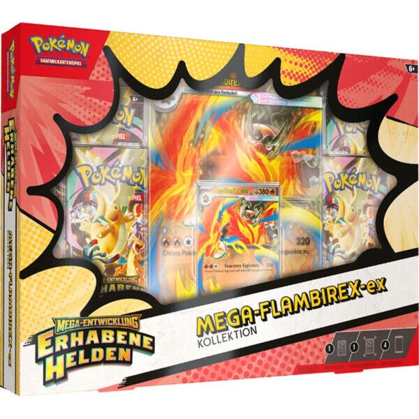 Pokemon - Erhabene Helden: Mega Flambirex ex Box - DE