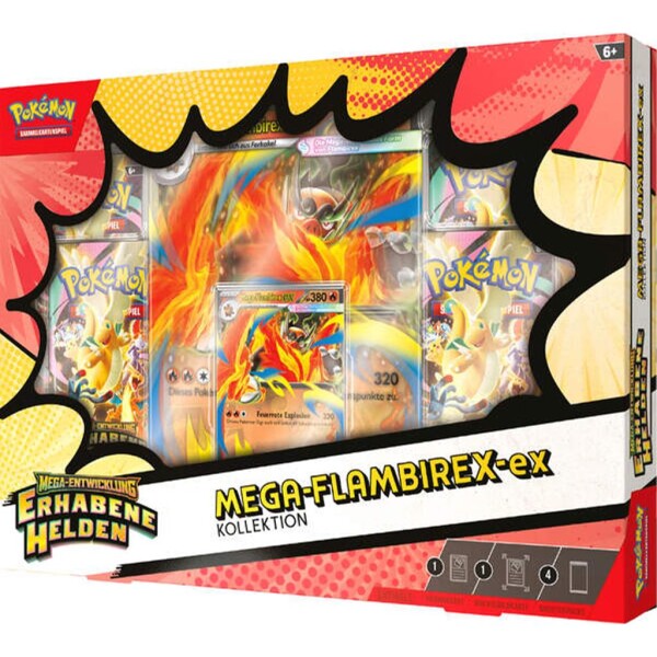 Pokemon - Erhabene Helden: Mega Flambirex ex Box - DE