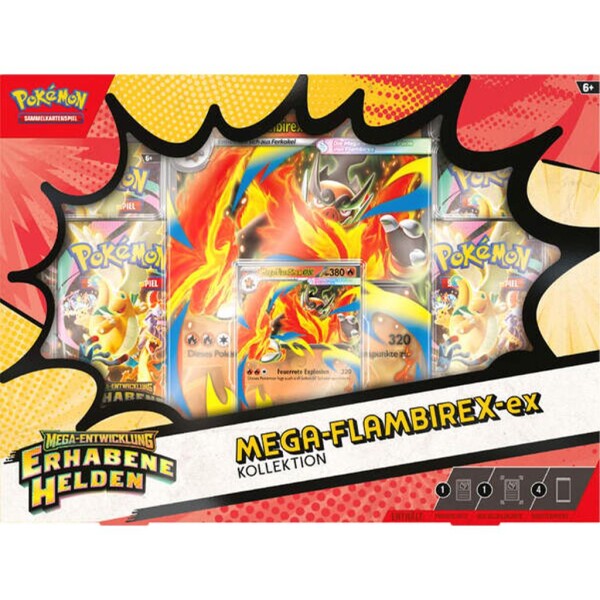 Pokemon - Erhabene Helden: Mega Flambirex ex Box - DE