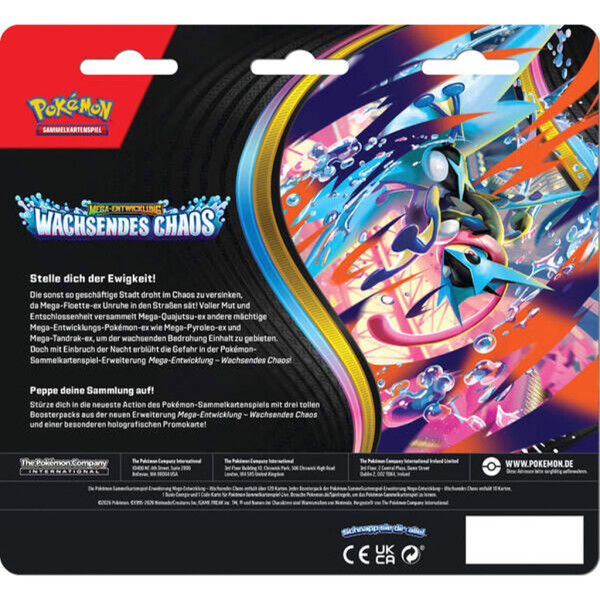 Pokemon - Wachsendes Chaos: Glutexo 3-Pack Blister - DE
